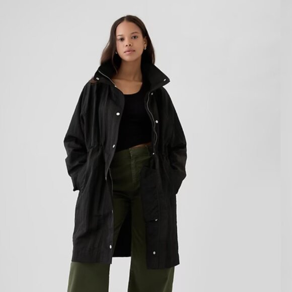 Oversized Nylon Parka - Picture 1 of 4